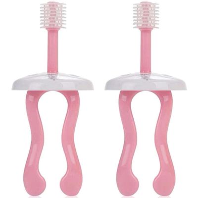 ZUMAHA 360 Soft Silicone Kids Toothbrush, Unique Design Manual Toothbrush, Toddler Toothbrush Suitable for Ages 1-3