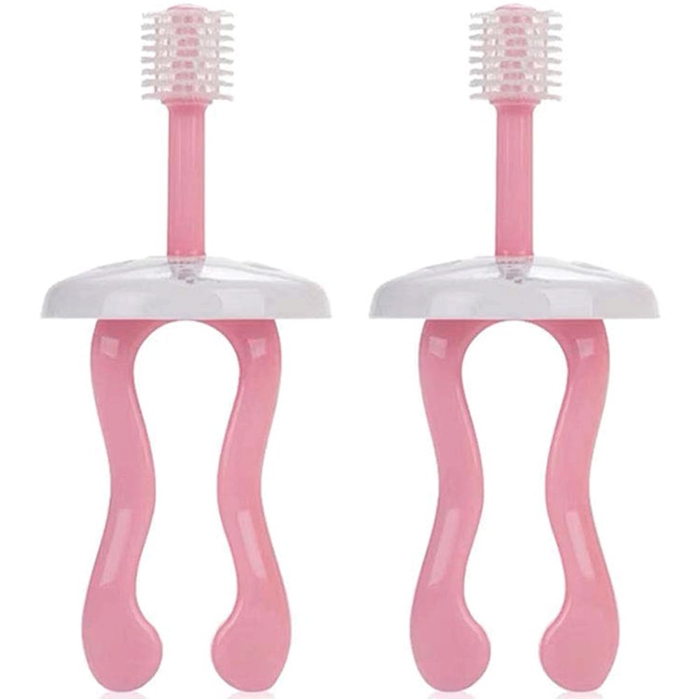 ZUMAHA 360 Soft Silicone Kids Toothbrush, Unique Design Manual Toothbrush, Toddler Toothbrush Suitable for Ages 1-3
