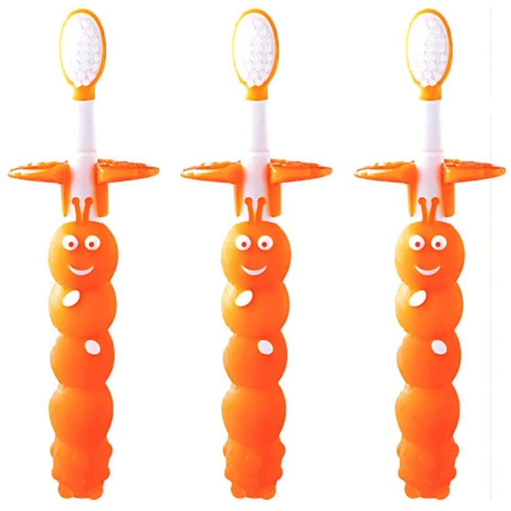 ZUMAHA Portable Toothbrush, Soft Bristles Manual Toothbrush for Bright Smiles Healthy Teeth, Toddler Toothbrush for Age 1-6 Years Old