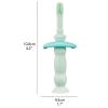 ZUMAHA Pink Kids Toothbrushes, Soft Silicone Manual Toothbrush for Protect Sensitive Gums, Cute Toddler Toothbrush Ages 1-3 view 2