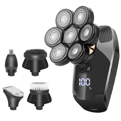 JQUAL Electric Razor for Men, 5 IN 1 Shaver For Men Electric Shaver Powerful Bald Head Shaver Beard Shaving Machine For Men Razor