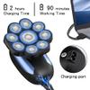 Electric Razor for Men, 6 in 1 Men's Electric Shaver Floating 9 Heads USB Rechargeable Waterproof Razor Nose Hair Trimmer Bald Head Shaver Machine view 3