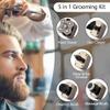 JQUAL Electric Razor for Men, 5 In 1 Electric Head Shaver For Bald Men 5D Floating Cutter Beard Trimmer Clipper Shaving USB Charging Simple Clamshell Razor view 2