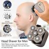 JQUAL Electric Razor for Men, 5 In 1 Electric Head Shaver For Bald Men 5D Floating Cutter Beard Trimmer Clipper Shaving USB Charging Simple Clamshell Razor view 4