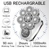 Electric Razor for Men, 6 in 1 Electric Razor Men Grooming Kit Wet Dry Electric Shaver LCD Display Beard Hair Trimmer Rechargeable Bald Head Shaving Machine view 4