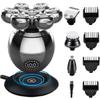 JQUAL Electric Razor for Men, 5 In 1 Electric Head Shaver For Bald Men 7D Floating Cutter Beard Trimmer Clipper IPX5 Waterproof Shaving USB Charging view 1