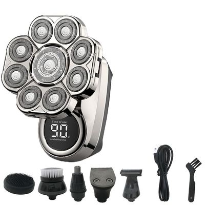 JQUAL Electric Razor for Men, 9 Blades Multi Grooming Kit 6 In 1 Digital Display Electric Shaver Hair Trimmer Beard Rlectric Razor Wet Dry Men Facial Shaving Machine