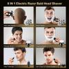 JQUAL Electric Razor for Men, 5 In 1 Wet Dry Electric Shaver Beard Hair Trimmer Rechargeable Bald Head Shaving Machine LCD Display Men Grooming Kit Electric Razor view 3