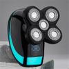 JQUAL Electric Razor for Men, 5 IN 1 USB Rechargeable 4D Men's Bald Head Electric Shaver Floating Heads Beard Nose Ear Hair Trimmer Razor Clipper Facial Brush view 3