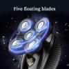 JQUAL Electric Razor for Men, 5 In 1 Multifunctional Grooming Kit Electric Shaver Wet Dry For Men Electric Razor Rechargeable Bald Head Shaving Machine Beard Trimmer view 2