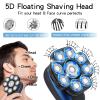 JQUAL Electric Razor for Men, 6 In 1 Floating Head Shaver For Bald Men Waterproof Electric Razor For Men With Nose Hair Trimmer Wet/Dry Grooming Shaving Machines view 2