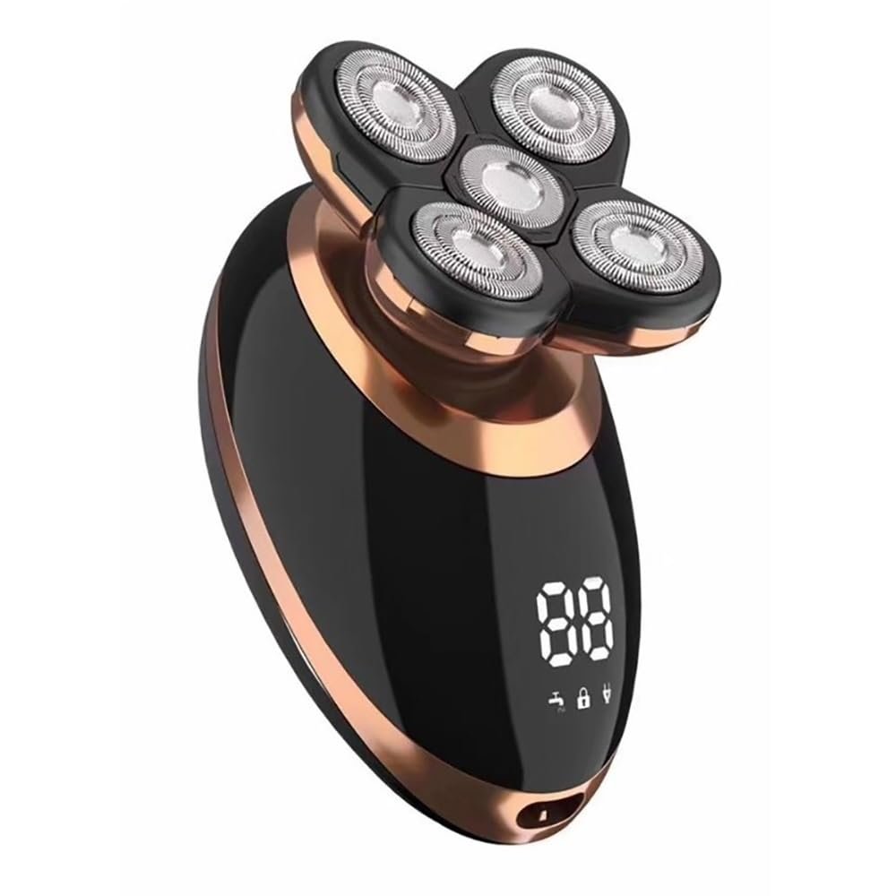 JQUAL Electric Razor for Men, Multi-function Razor Men's Rechargeable Beard Hair Trimmer Razor Facial Wet Dry Bald Head Shaving