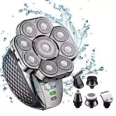 JQUAL Electric Razor for Men, 6 IN 1Men 9D Head Shavers For Bald Electric Razor Cordless Trimmer For Bald Clipper Wet & Dry Bald Shaving Grooming Kit