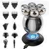 Electric Razor for Men, 5 in 1 Electric Head Shaver for Bald Men 7D Floating Cutter Beard Trimmer Clipper IP68 Waterproof Shaving USB Charging view 1
