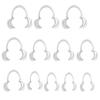 Dental Cheek Retractor, 12 Pack C-Shape Autoclavable Mouth Opener for Teeth Whitening, 3 Sizes Clear Lip Cheek Retractor for Dentist, Oral Care, Party, Mouthguard, Speak Out, Challenge Game view 1