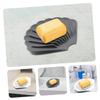 Cabilock 4pcs Self Draining Soap Dish Shell Soap Holder for Bathroom Kitchen Grey White Drainage and Sponges view 2