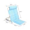 Adjustable Padded Foldable Reclining Support Angle Adjustable Beach Travel Back Rest Fabric Bed Back Rest for Orthopedic Neck, Head and Lumbar Support for Bed view 2