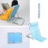 Adjustable Padded Foldable Reclining Support Angle Adjustable Beach Travel Back Rest Fabric Bed Back Rest for Orthopedic Neck, Head and Lumbar Support for Bed view 4