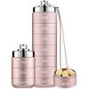 ISTOVO Metal Weekly,Stackable Waterproof Travel Pill Box,Pill Case Container,7 Day Daily Medicine Organizer Pink view 1