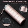 ISTOVO Metal Weekly,Stackable Waterproof Travel Pill Box,Pill Case Container,7 Day Daily Medicine Organizer Pink view 2