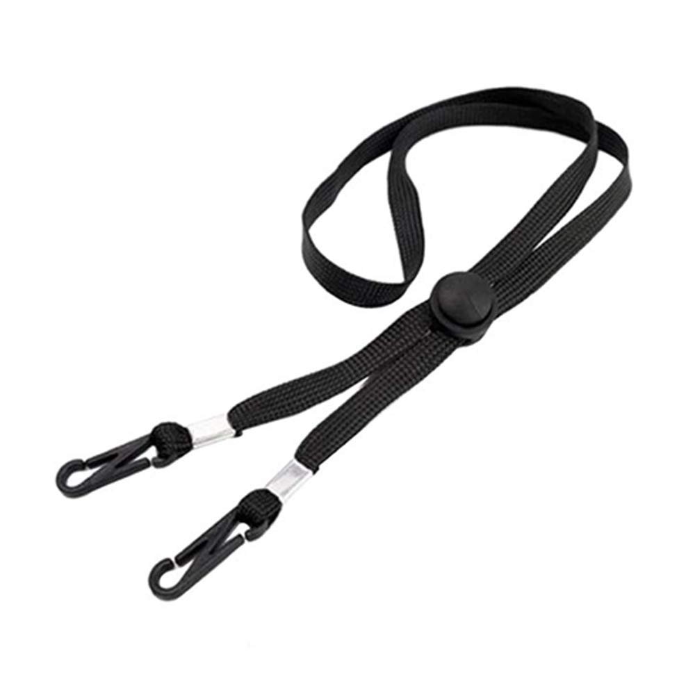20Pcs Lanyard Strap Holder for Face Masks Glasses, Wearing on Neck Anti-Lost, Ears for Unisex Women Men Kids-Black