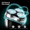JQUAL Electric Razor for Men, Men's Electric Shaver Razor Smart Beard Hair Shaving Pop-up Timmer Waterproof Shaving Machine Men LCD Display Electric Razor view 2
