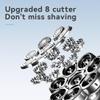 JQUAL Electric Razor for Men, 8 Heads Shaver For Men Waterproof Electric Shaver Beard Electric Razor Bald Head Shaving Machine Rechargeable view 2