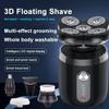 Electric Razor for Men, 4D Men's Rechargeable Bald Head 5 in 1 Electric Shaver 5 Floating Heads Beard Nose Ear Hair Trimmer Razor Clipper Facial Brush view 2