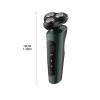 JQUAL Electric Razor for Men, Electric Face Shaver For Men Washable Rechargeable Shaving Beard Machine (Color : Silver gray) view 4