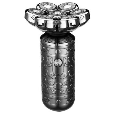 JQUAL Electric Razor for Men, 7-Blade Professional Beard Hair Electric Shaver For Men Rechargeable Head Electric Razor Bald Shaving Machine Metal Shell