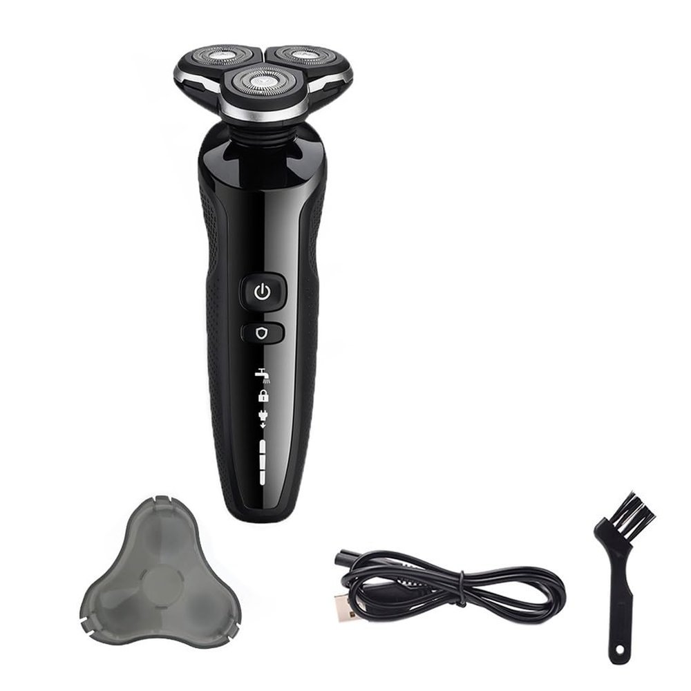 JQUAL Electric Razor for Men, Electric Razor Electric Shaver Rechargeable Shaving Machine for Men Beard Razor Wet-Dry Dual Use Water Proof Fast Charging