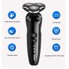 JQUAL Electric Razor for Men, Electric Razor Electric Shaver Rechargeable Shaving Machine for Men Beard Razor Wet-Dry Dual Use Water Proof Fast Charging view 2