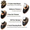 JQUAL Electric Razor for Men, Men 7D Floating Men Electric Shaver Wet Dry Beard Hair Trimmer Electric Razor Rechargeable Bald Head Shaving Machine LCD Display (Color : Golden-Pro) view 4