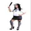 7 Piece Ladies Sexy Police Officer Costume Policewomen Role Cop Dress Outfit Naughty Uniform Fancy Dress for Women (UK 10-12) view 2