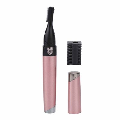 Electric Eyebrow Trimmer, Painless Portable Eyebrow Shaper Trimmer Kit for Women Men, Waterproof Pen Shape Flexible Shaving Facial Hair Remover for Home Travel Use(pink)