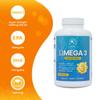 Omega 3 1000mg: 90 Softgels 180mg EPA, 120mg DHA 1.5:1 EPA:DHA Ratio Vitamin E Pure Fish Oil + Tocopherols for Heart, Brain & Eye Health. High Strength, Pure, Odour-Free, No Fishy Aftertaste view 2