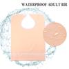 Waterproof Adult Bib with Crumb Catcher - Adjustable Mealtime Apron for Elderly Men and Women, Easy to Clean view 2