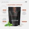 L-Glutamine 500mg with BioPerine  90 Vegan Capsules  Fermented Amino Acid Supplement - Resealable and Recyclable Pouch by Alpha01 view 2
