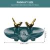 SOLUSTRE Elegant Ceramic Soap Holder Creative Draining Soap Stand Bathroom Accessory for Bathroom view 2