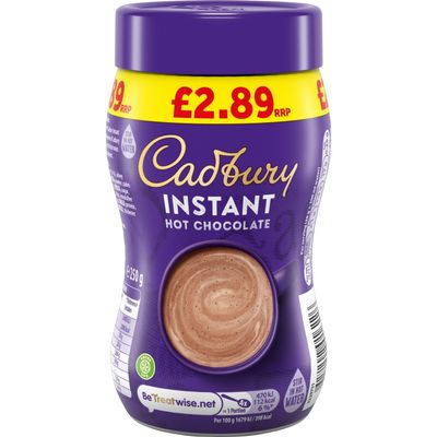 Cadbury Instant Hot Chocolate Cocoa Powder 250g