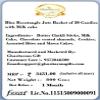 Ghasitaram Gifts Jaiccha Rakhi Gifts for Brothers - Blue Recatangle Jute Basket of 20 Goodies with Milk cake with 5 Rakhis view 3