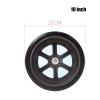 10 Inch Solid Tire Electric Wheelchair Accessories Front Wheel Wheel (Color : Black) view 4