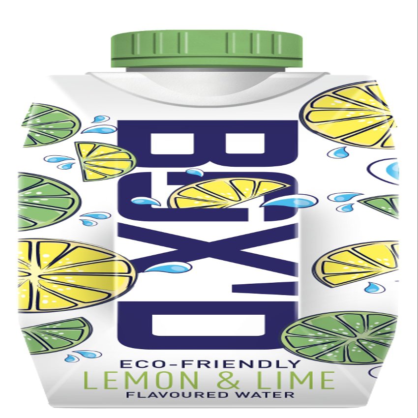 BOX'D H2O Lemon & Lime Flavoured Water 24 Pack x 330 ml - Eco Friendly Pure Still Mineral Water Recyclable & Sustainable Flavored Water Multipack Calorie Free No Artificial Additives or Sugar