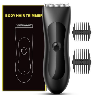 Grehge mmer for Men, Electric Razor for Groin Hair and Pubic Hair, Ball Trimmer, Rechargeable Beard Trimmer with Ipx7 Waterproof, Soft White Ceramic Blade Design, Compact and Portable, Gift for Him