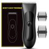 Grehge mmer for Men, Electric Razor for Groin Hair and Pubic Hair, Ball Trimmer, Rechargeable Beard Trimmer with Ipx7 Waterproof, Soft White Ceramic Blade Design, Compact and Portable, Gift for Him view 1