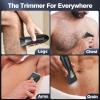 Grehge mmer for Men, Electric Razor for Groin Hair and Pubic Hair, Ball Trimmer, Rechargeable Beard Trimmer with Ipx7 Waterproof, Soft White Ceramic Blade Design, Compact and Portable, Gift for Him view 2