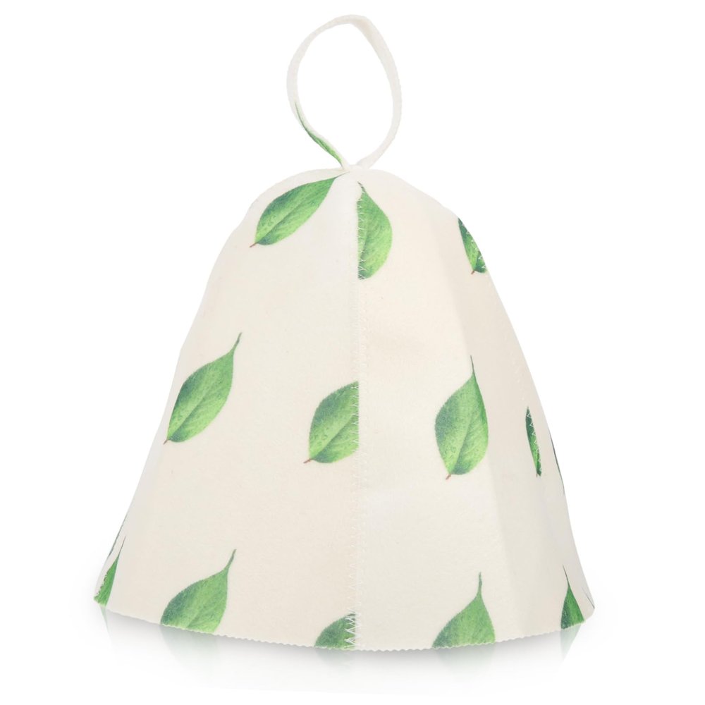 FONDOTIN Felt Sauna Cap for Women Thickened Shower Hat for Hair Protection for Sauna and Bath Delicate Design Reusable Bath Cap for Women
