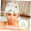 FONDOTIN Felt Sauna Cap for Women Thickened Shower Hat for Hair Protection for Sauna and Bath Delicate Design Reusable Bath Cap for Women view 2