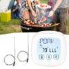 Thermometer Grill Accessory Kitchen Touch Screen Double Fork for Timer Thermometer. Grill Thermometers view 4
