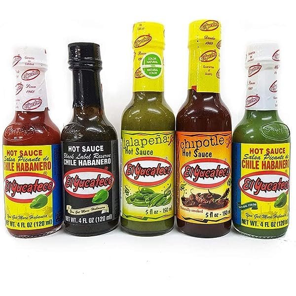 El Yucateco Hot Sauce 120ml - 5 Pack Bundle